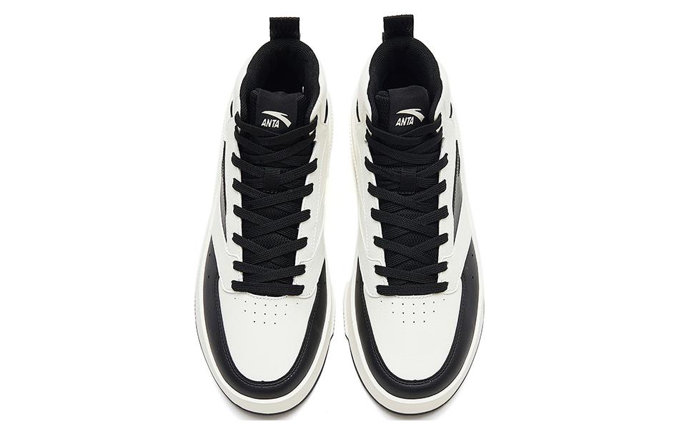 Women's Sneakers Anta Milk Cap 2 Slip Resistant Abrasion Resistant Mid top Skateboard Shoes Women's White