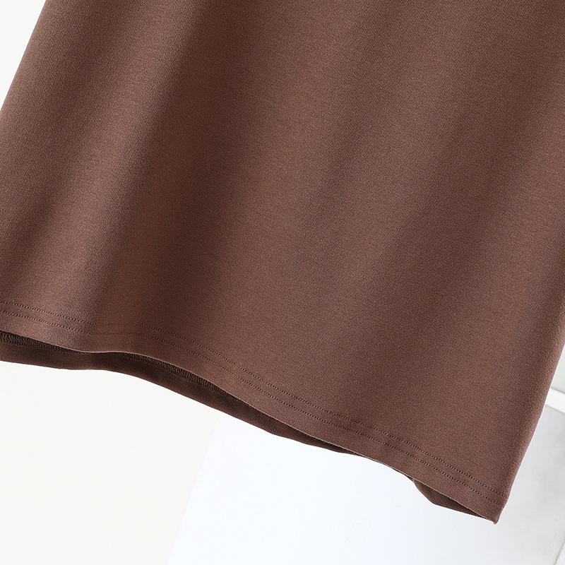 Женская летняя приталенная однотонная футболка с V-образным вырезом и коротким рукавом - Повседневная, универсальная и стильная