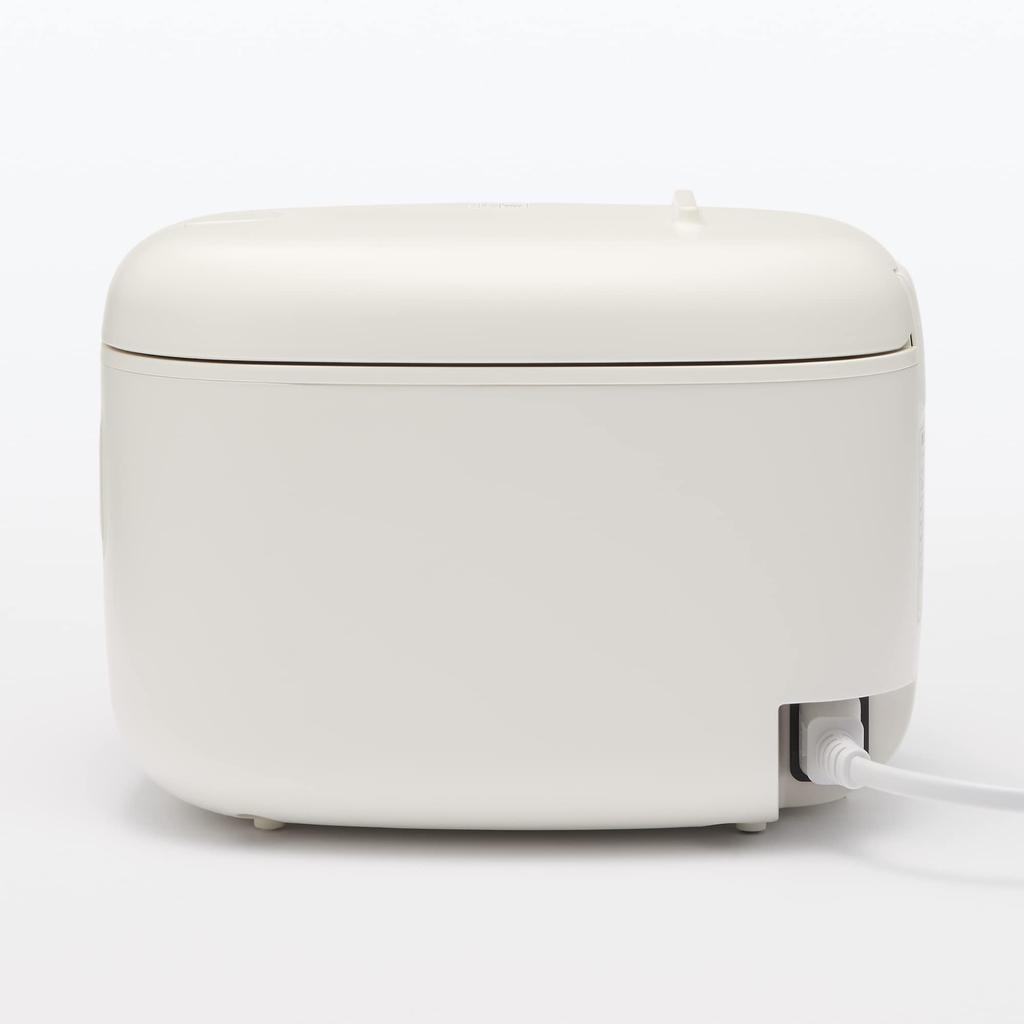 MUJI Rice Cooker with Rice Scoop 3 Width X Depth X Height Cm Holder, Cups, White, 20.8 25.4 18.6 MJ-RC3A3/12829065
