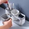 Chic Hollow Design Toothbrush & Toothpaste Holder Set with Drain - Ideal for Bathroom Organization Home Decor