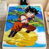 Фланелевое одеяло с принтом персонажей Dragon Ball, Высококачественное, Удобное для всех сезонов, Декор для дома, Тепло и уют, Идеально для рождественских подарков