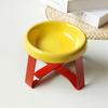 Neck Protection High Foot Cat Food Bowl Durable Cat Drinking Water Bowl Ceramic Cat Bowl Kittens Feeding Bowl Pet Supplies