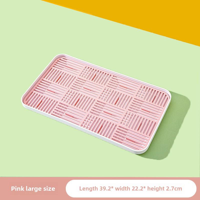 Двухслойный прямоугольный пластиковый поднос для сухого заваривания чая и использования на кухне