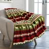 Christmas Reindeer digitalprinted polyester Bedroom velvet flannel soft sofa cover blanket Fleece soft sofa cover blankets
