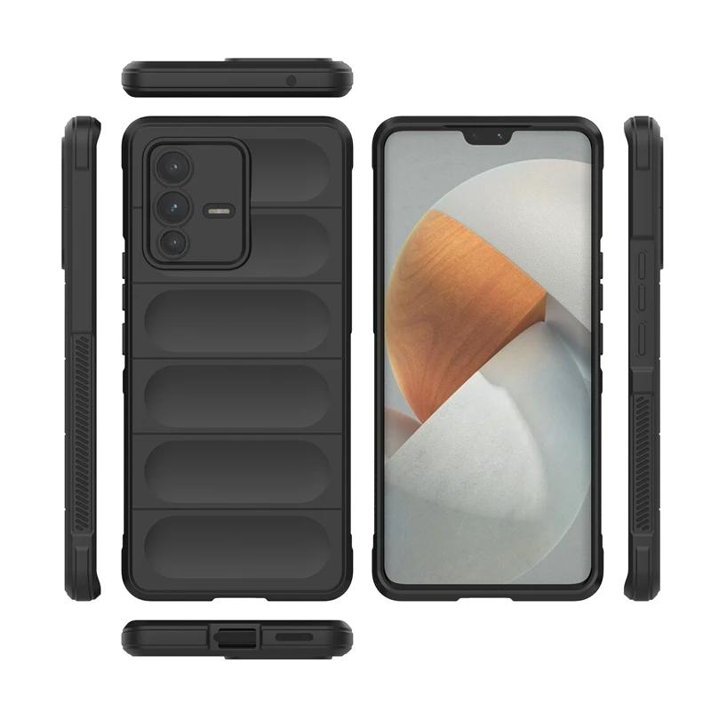 Чехол для VIVO V23 Pro 5G Задняя крышка Чехол Мягкий силиконовый Противоударная защита Чехлы для телефонов Funda Coque