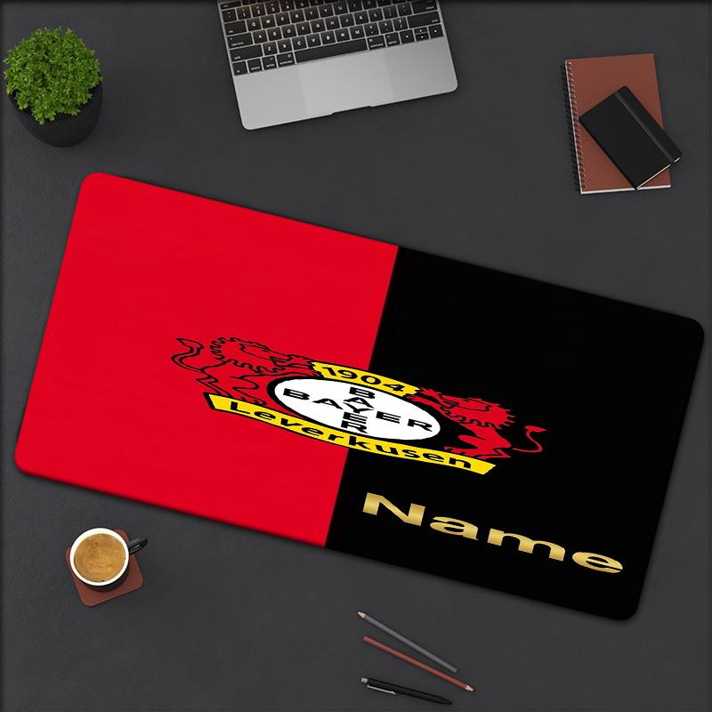 Custom Name Bayer Leverkusen Theme Mouse Pad Non Slip Rubber Base Multifunctional Office Home Decor Perfect For Workspace Personalization