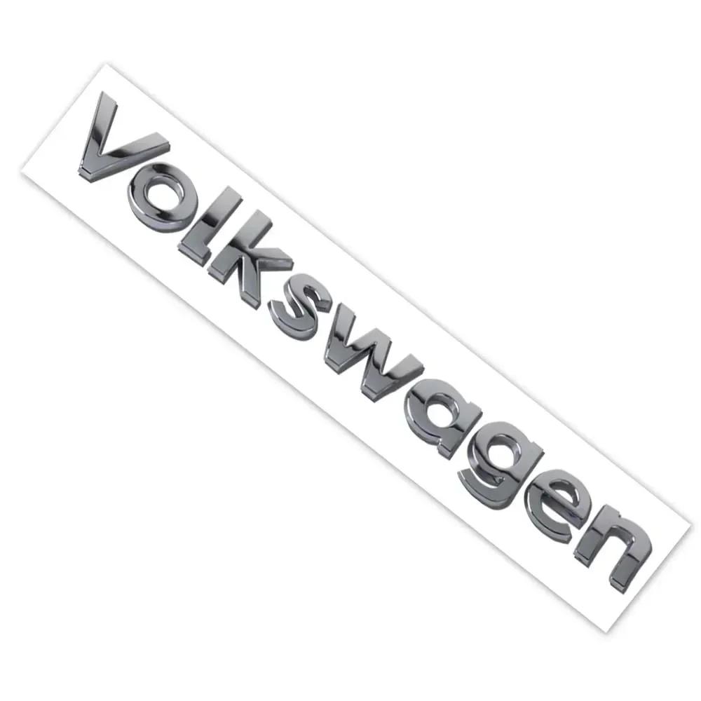 opq1 1pc 3D ABS Plastic Letter Car Rear Trunk Emblem Sticker For VW GTI Golf 7 8 Passat B6 Mk4 Tiguan Mk7 Jetta silver Auto Styling