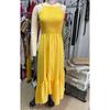 Модное сексуальное вечернее платье без рукавов для женщин, летнее отпускное платье А-силуэта с открытой спиной, повседневные длинные платья для женщин, винтажное нестандартное желтое платье с высокой талией 26205