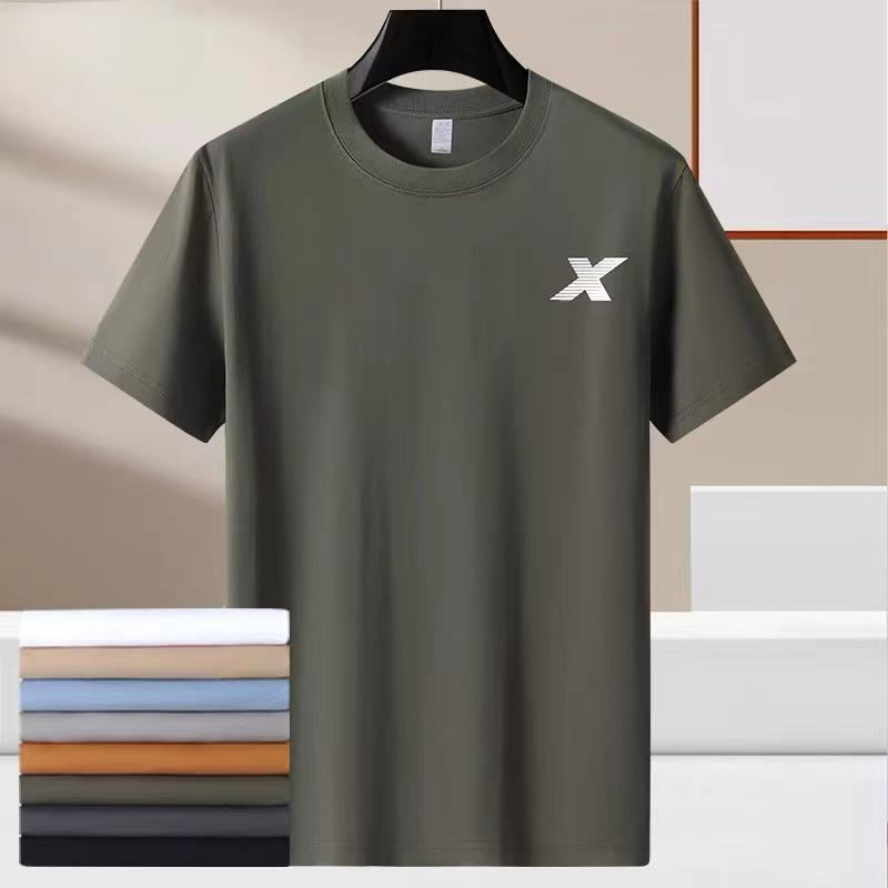 Breathable Loose Men's Cotton T-Shirt for Outdoor Sports, Perfect Fit for Fitness Exercise