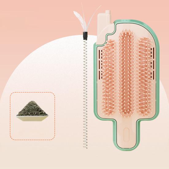 Кошачий самостоятельный груминг с кошачьей мятой, настенный уголок, кошачья мордочка, щетка для ухода за домашними животными, массажная расческа для длинношерстных кошек и собак