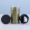 1Pcs with Butterfly Lids Labels Spice Jars BBQ Condiment Box  for Herbs Powders Salt Pepper