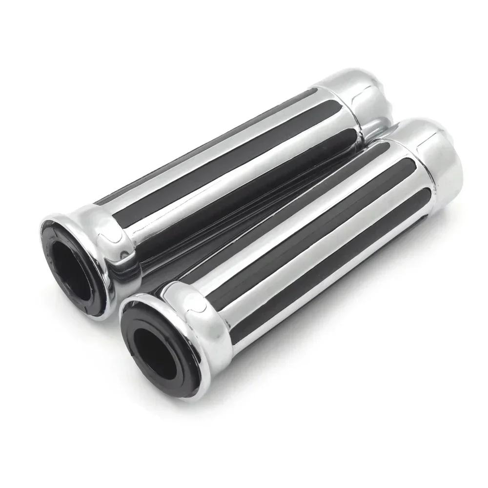 Hand Grips 7/8" Handlebar For Harley Davidson XL 883 Hugger Sportster Cruiser Chrome Motorcycle Parts