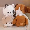 New Arrive Kawaii Anime Simulation Chubby Dog Plush Toys Stuffed Lifelike Dog Doll Nice Gifts Home Car Decoration