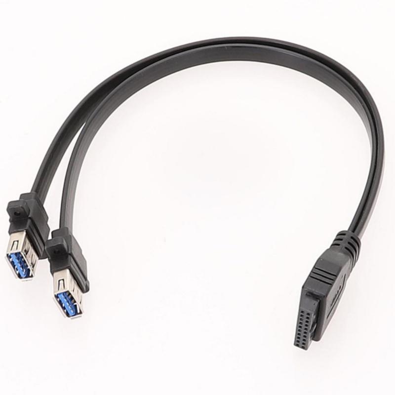 Высокоскоростной USB 3.0 Кабель для передней панели USB 3.0 Удлинительный кабель с дизайном для крепления на винтах Плоский кабель для улучшения передачи данных
