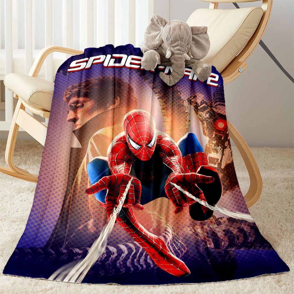 1pc Spider-Man City blanket Soft and Warm for Sofa Office Camping Travel Livingroom Great Gift for Friends and Family Comfortable