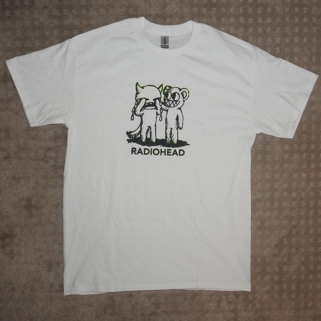 Новая хлопковая футболка с принтом, суперэластичная, повседневная, RADIOHEAD THE BENDS, винтажная, унисекс, повседневный принт, круглый вырез, свободная, оверсайз