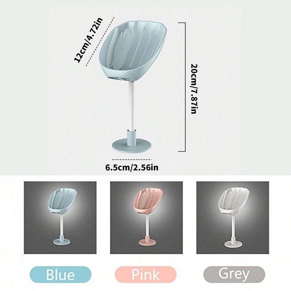 Wall Mounted Soap Box Non-slip Drain Soap Dish Sponge Soap Holder Bathroom Accessories