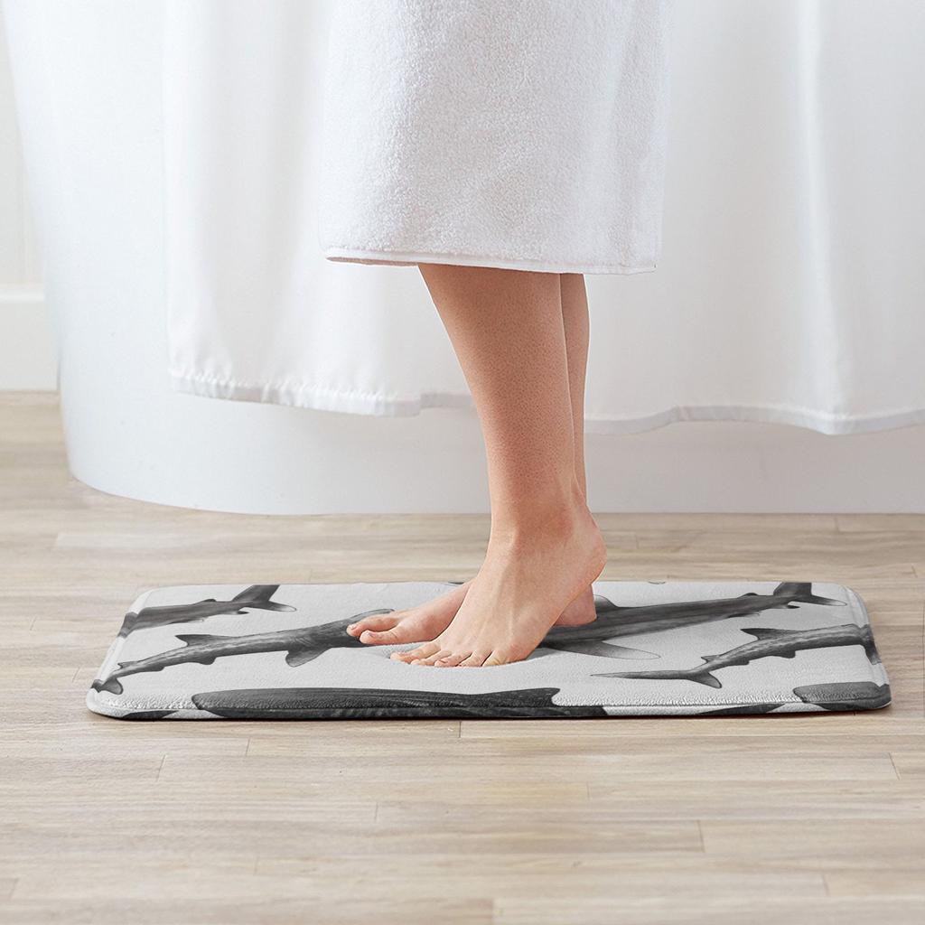 Infinity Sharks Oceanic Whitetip Shark, Basking Shark, Whale Shark Anti-slip Doormat Floor Mat Home Bedroom Footpad Mats