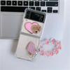 Love Bracelet Strap Shockproof Case For Samsung Galaxy Z Flip 3 Z Flip 4 Hand Chain Clear Z Flip 5g Cover
