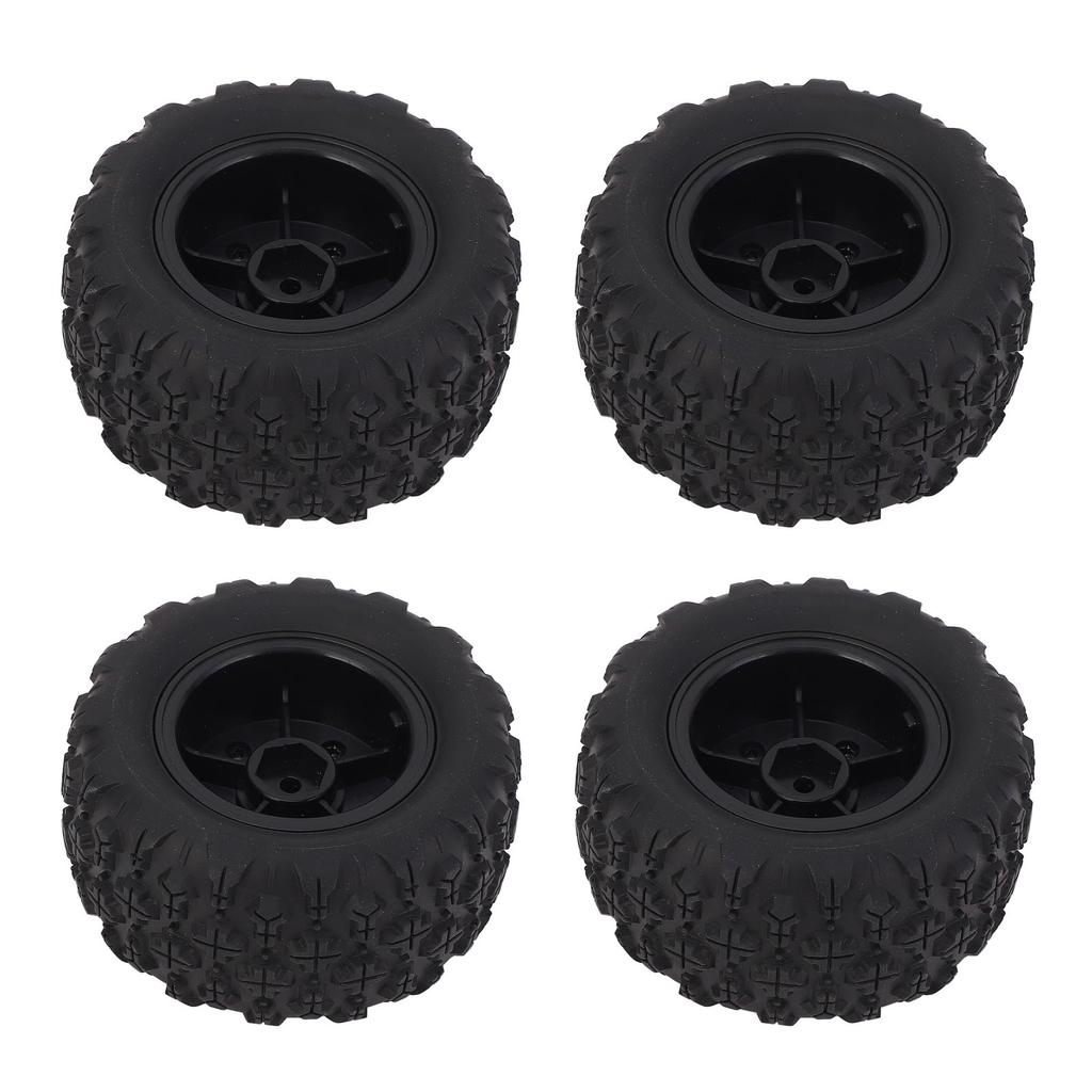 4 Pcs RC Wheel Tire Superior Handling Enhanced Control Abrasion Resistant Rubber Wheel Tyre for WLTO