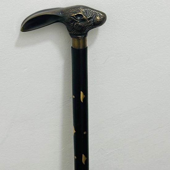 91,44 см трость для ходьбы деревянная трость с ручкой в виде головы кролика подарок