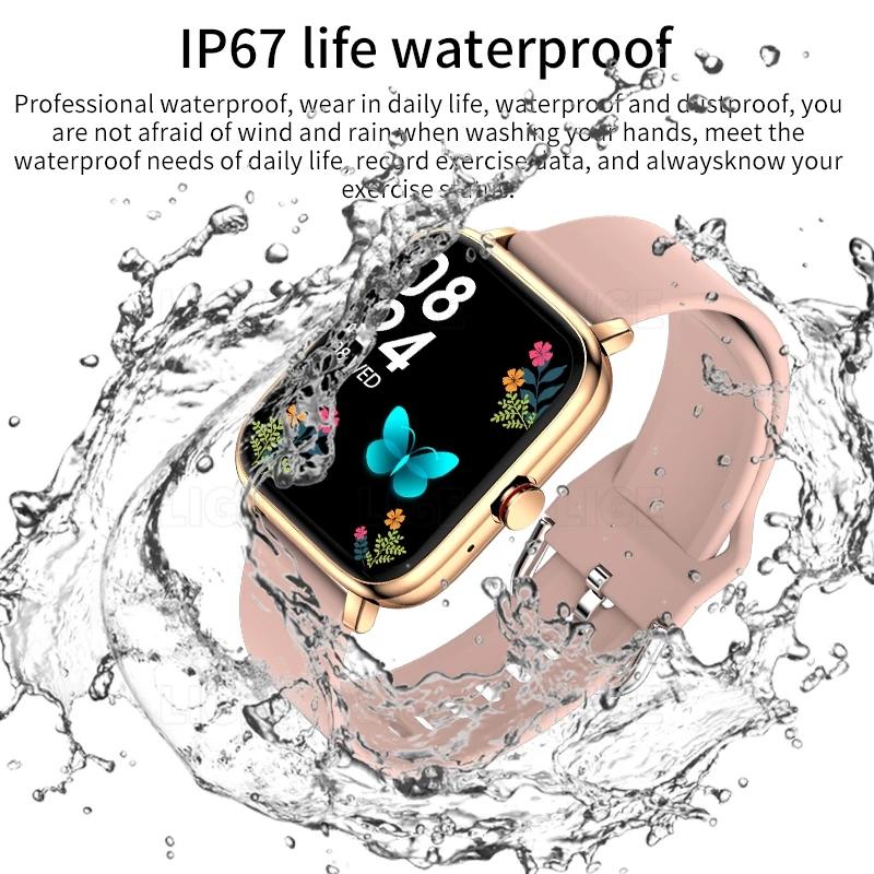 Women Watch Call Smart Lige Custom Dial Smartwatch For Android Ios Waterproof Bluetooth Music Watches Full Touch Bracelet Clock