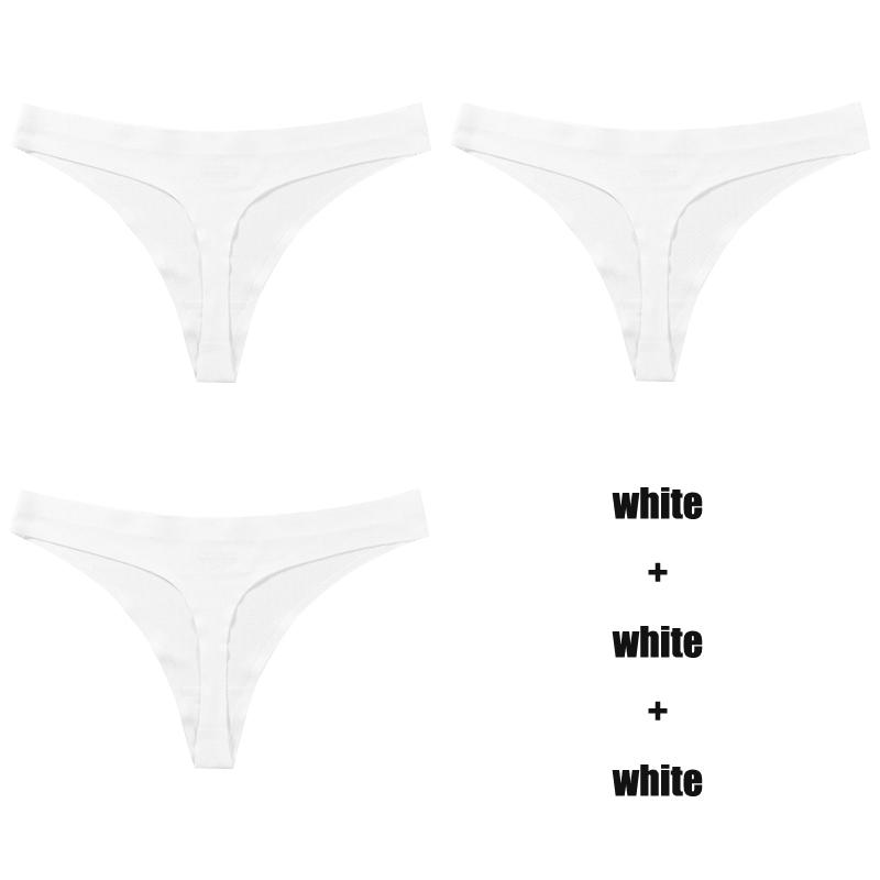 TERMEZY 3 шт./компл., сексуальное однотонное нижнее белье, соблазнительные трусики с низкой талией, стринги, дышащее нижнее белье без следов, стринги, нижнее белье