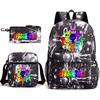 Rhythm Box Peripheral Elementary School Bag Starry Sky Backpack Three-piece Set