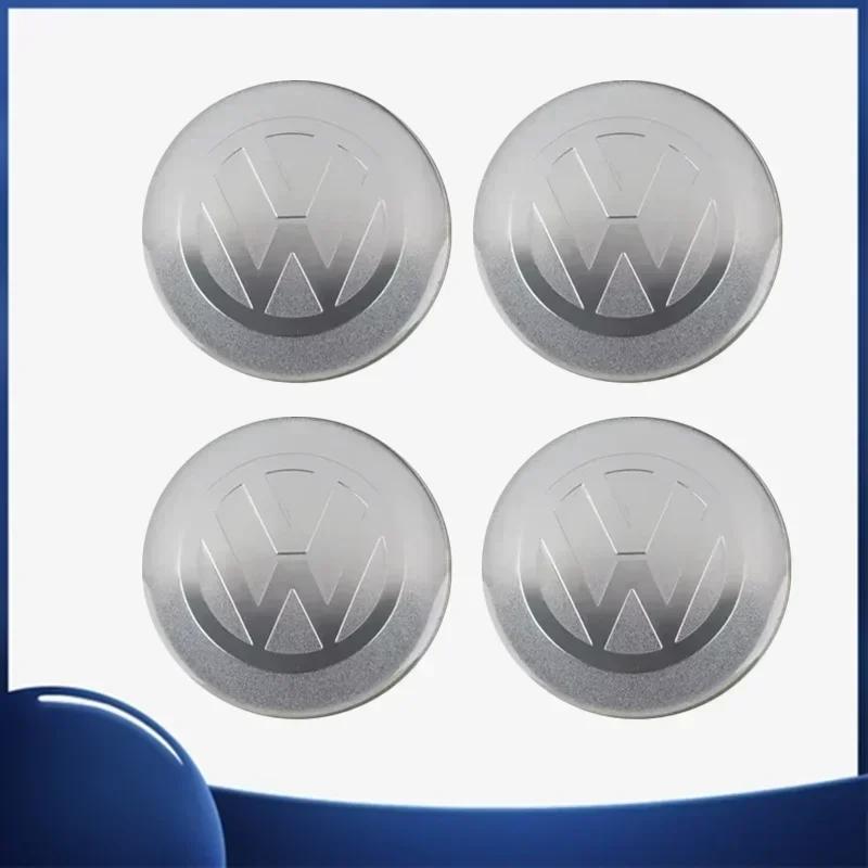 VW Polo Golf 4 5 4pcs 56mm Car Wheel Center Sticker for Volkswagen VW GTI ABT Golf 5 6 Polo Passat Tiguan CC Bettle Touran Scirocco Sharan SR32