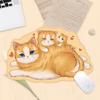 2pcs Cute Cat Small Mouse Pad, Special Cartoon Small Fresh I Non-slip Lock Edge Mouse Pad, Office Computer Keyboard Pad
