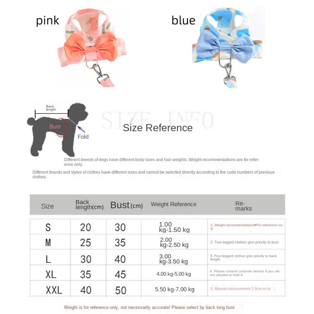 Breathable Puppy Chest Strap Adjustable Dog Harness Vest Dog Accessories Dog Leash Vest Chihuahua