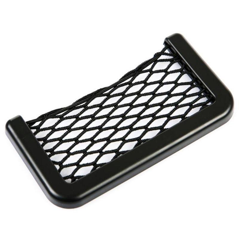 Самоклеящийся портативный держатель для телефона на боковой двери на заднем сиденье, карманный органайзер, автомобильная сетчатая сумка