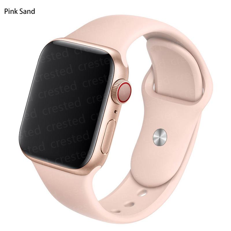 Силиконовый ремешок для Apple Watch Band 41 мм, 44 мм, 38 мм, 45 мм, 40 мм, 42 мм, дышащий ремешок для часов, браслет iWatch series 7, 6, 5, 4, 3, 2, 1