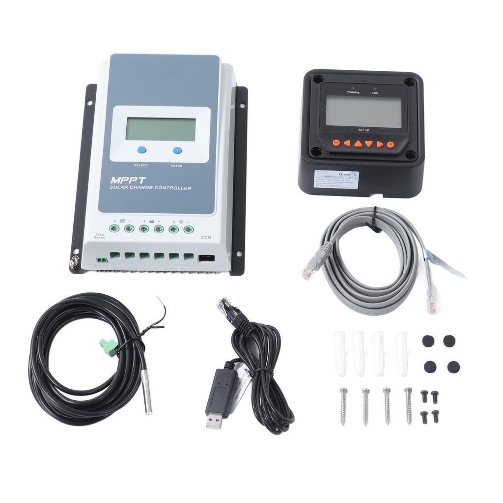 MPPT Контроллер солнечного заряда 20A 12V 24V Регулятор с отрицательным заземлением для литиевых батарей