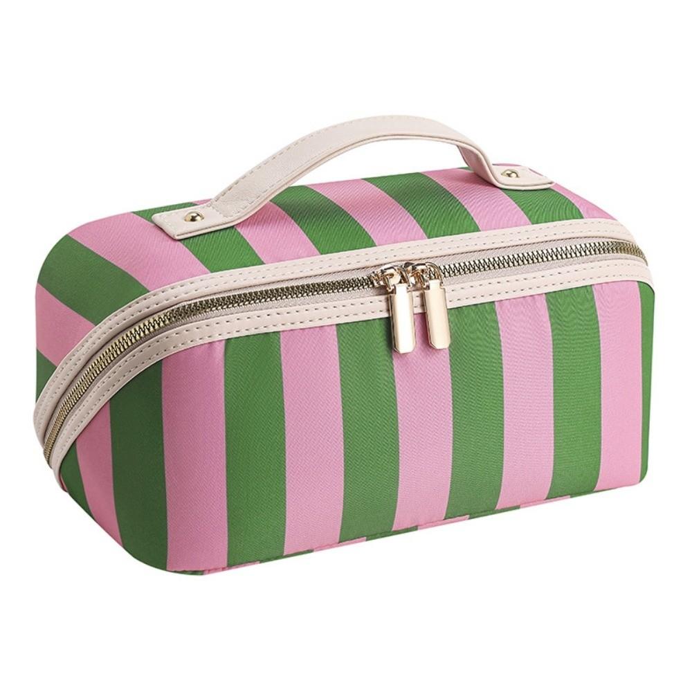 Polka Dot/Striped Women's Cosmetic Bag Vintage Travel Cosmetic Case Makeup Accessory