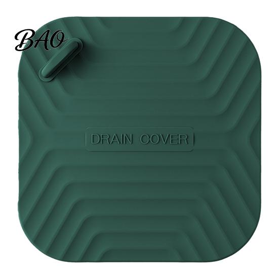 Odor Blocking Floor Drain Shower Cover Tub Stopper, Waterproof Silicone with Stain-resistant Handle, Universal Size Debris Catcher for Kitchen,