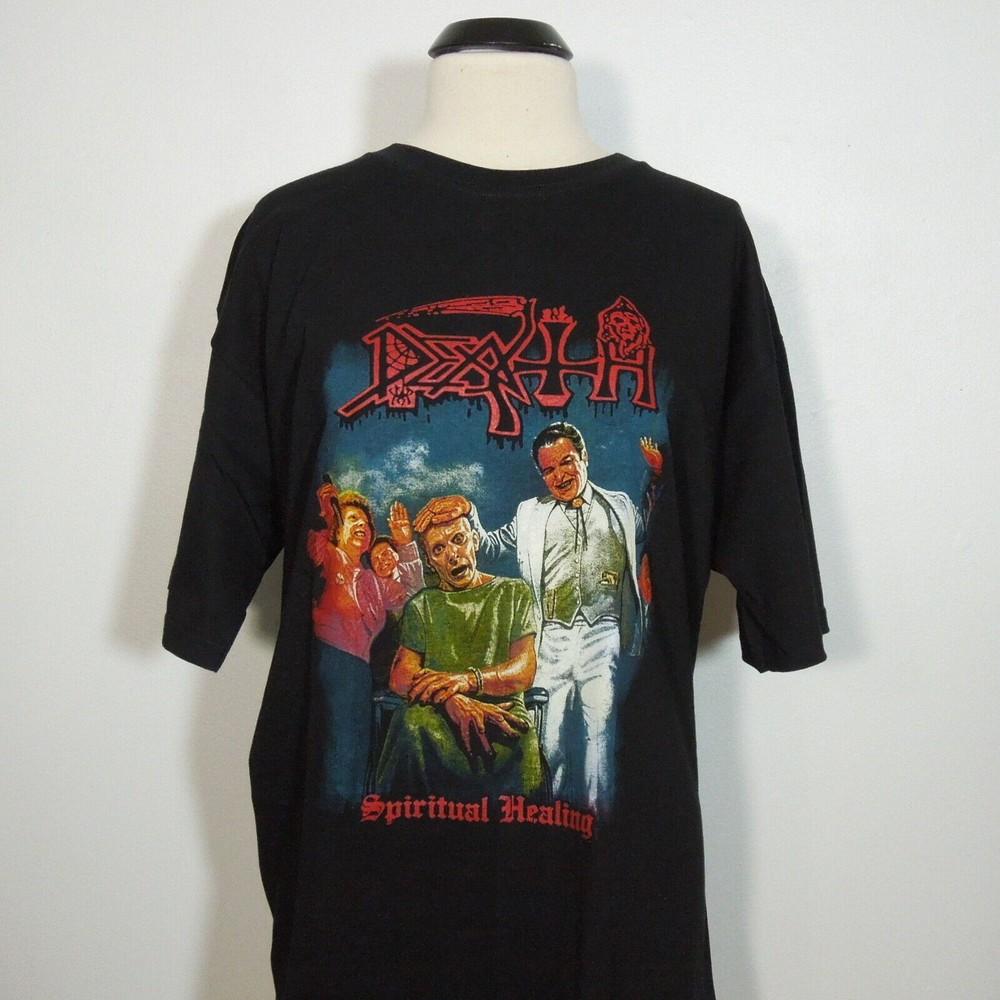 DEATH Spiritual Healing M MEDIUM T-Shirt Black Mens Band Logo Unisex T-Shirt