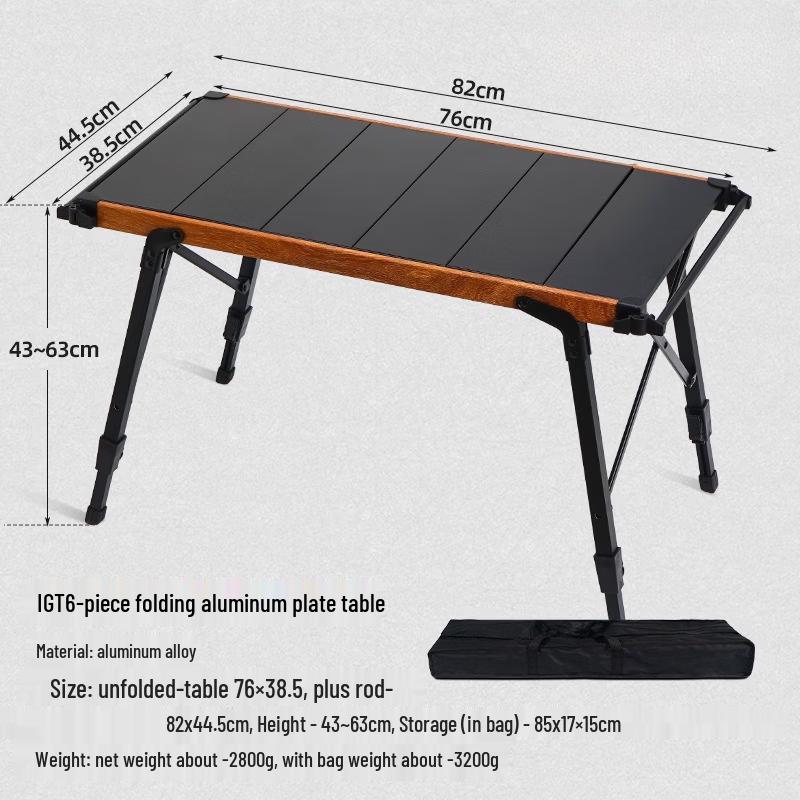 ZISIZ Portable Camping Folding Table
