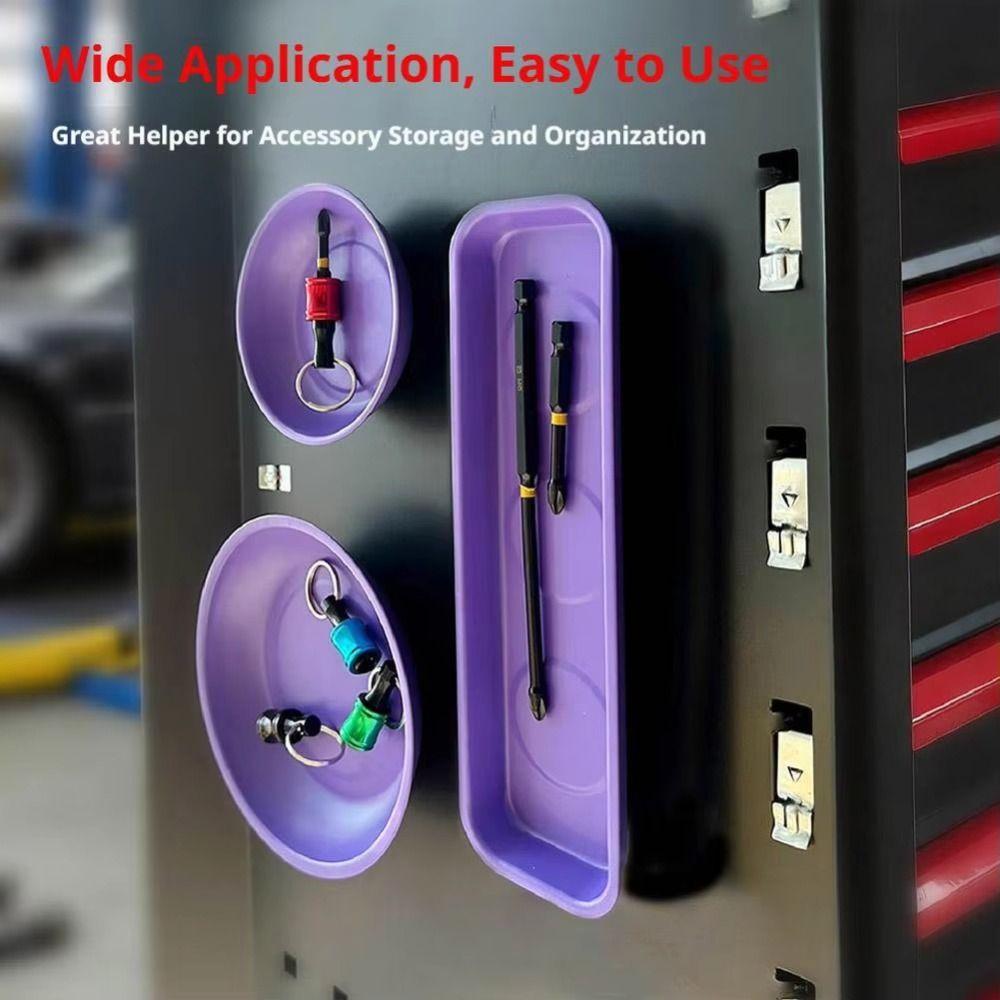 Purple Magnetic Parts Tray 4 Inch /6 Inch Magnetic Bowl Screw Bit Car Suction Pad Tools  DIY Store