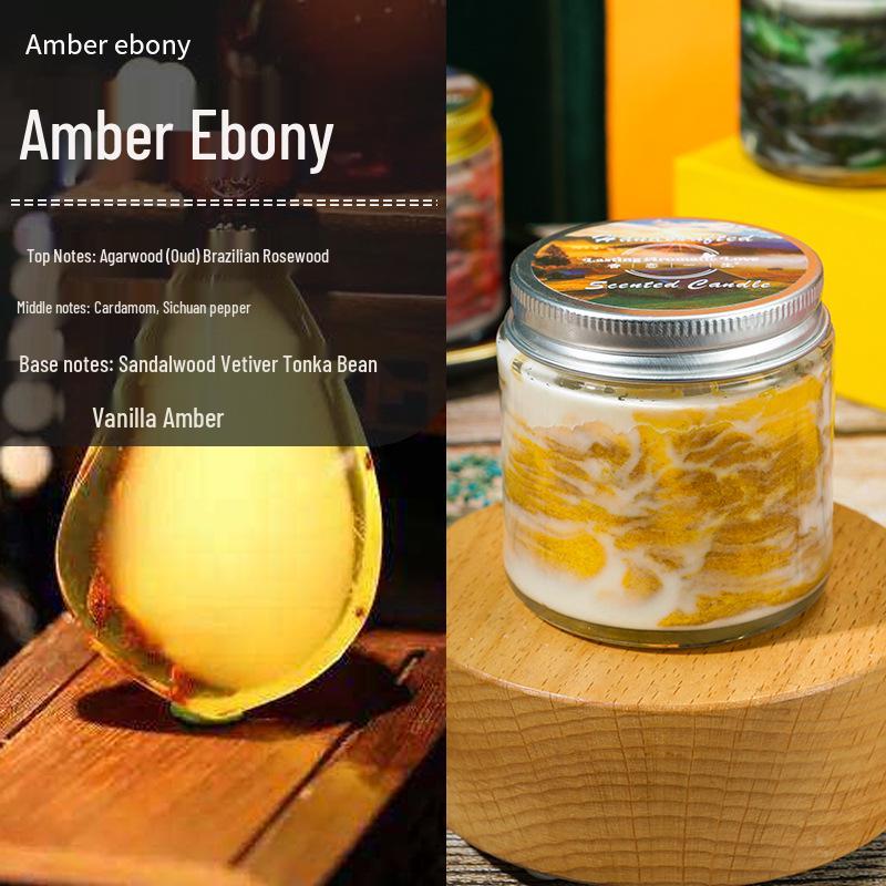 Креативная песочная ароматическая свеча - Соевый воск в стекле, Бездымный аромат для дней рождений и свадеб