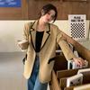 Spring and Autumn New Women's Design Contrast Color Small Suit Women's Loose Large Size Casual Jacket