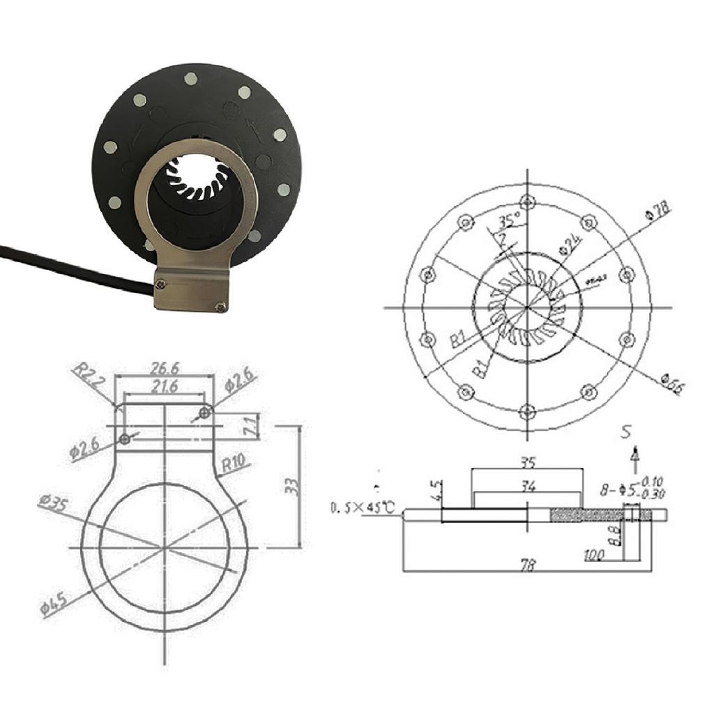 3PCS 8MM to 5MM Pinion Reducer Sleeve Part for Sledge Remote Control Car M1.0 M1.5 Mold 8MM Motor Teeth