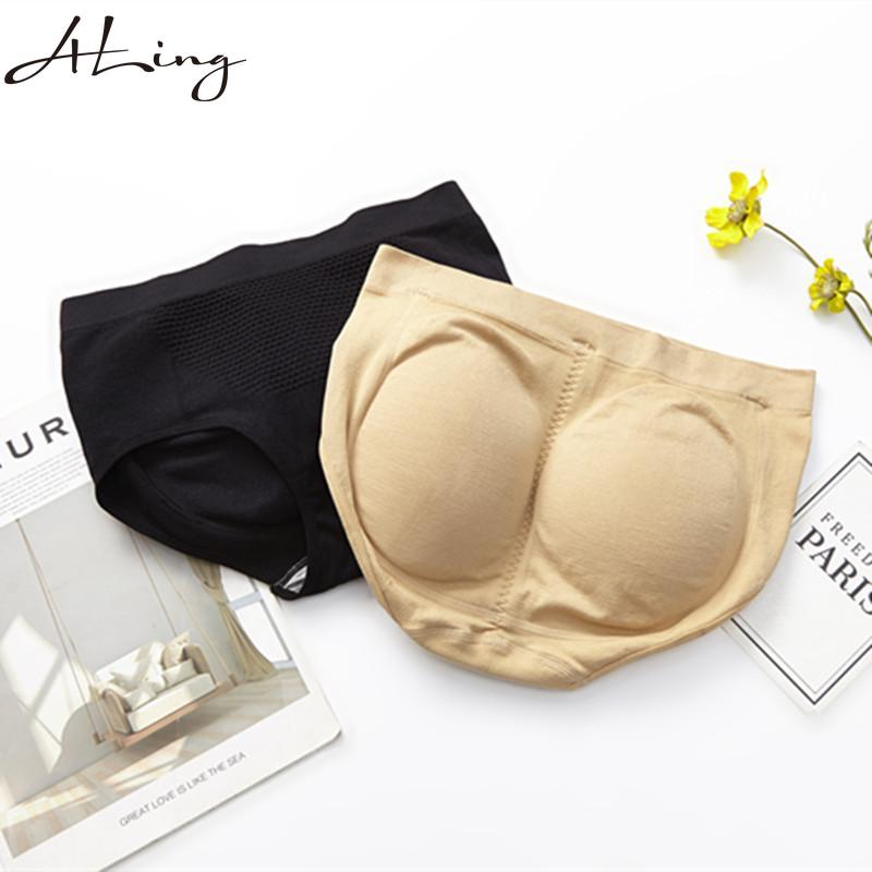 Women's Padded Butt Lifter Shaper Briefs Seamless Breathable Non-clip Hip Pants with Pads Fake Butt Hips and Buttocks Artifact