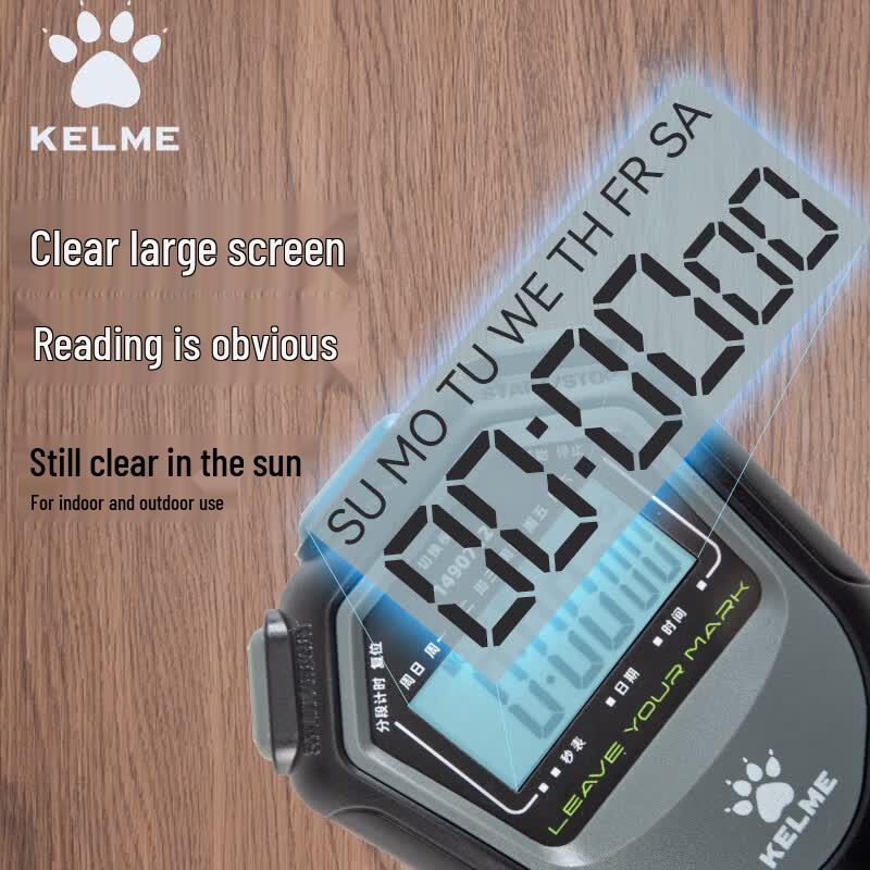 KELME Однорядный секундомер с 2 дорожками