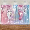 Gender Reveal Party for Boy or Girl Photo Background Supplies Blue Pink Balloon Backdrop Newborn Baby Shower Photography Props1335