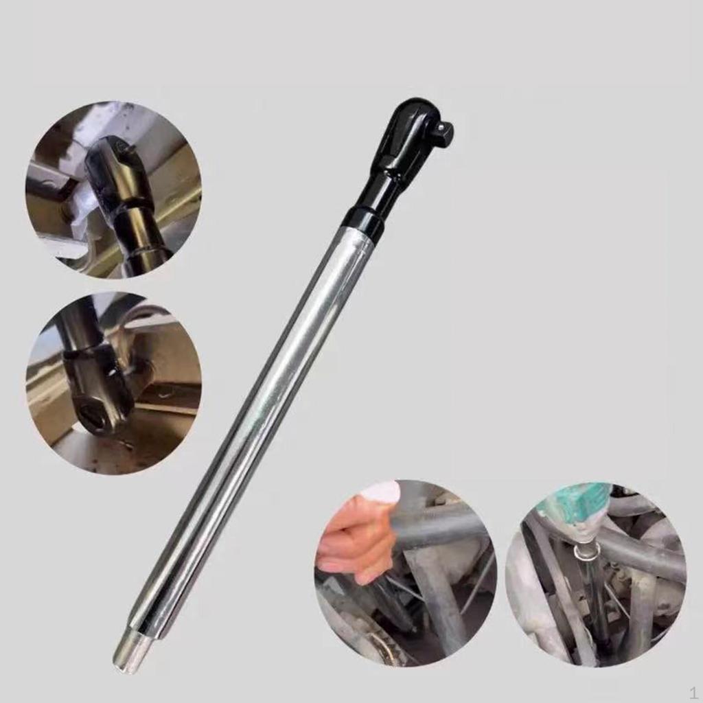 Offset Extension Wrench Extend Rod Multipurpose Sturdy Heavy Duty for Tight Ratchet DIY