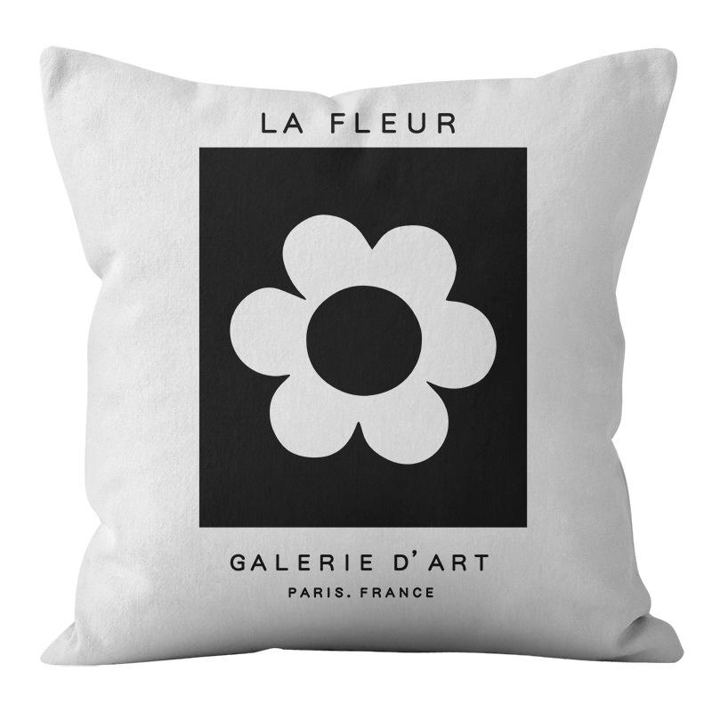 Скандинавский Минималистичный Стиль Черно-Белая Абстрактная Геометрическая Наволочка Домашняя Гостиная Диванная Подушка Наволочка