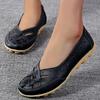 Fashion Women Flats Genuine Leather Fashion Outdoor Designer Shoes Hollow Women Shoe Slip On Nurse Shoes Ballerina Plus Size Shoes Woman