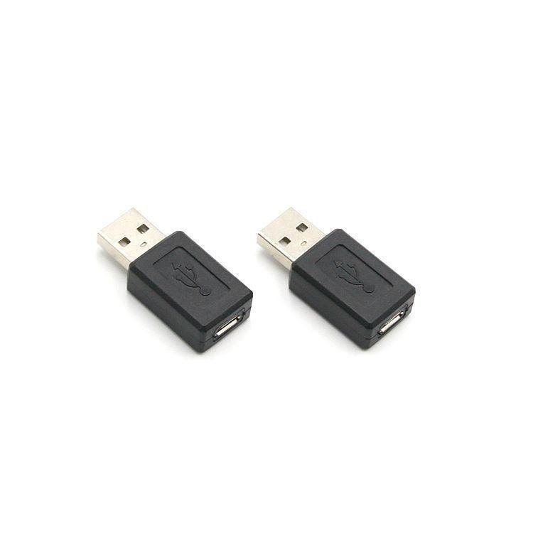 Адаптер Micro USB Female to USB OTG для зарядки телефона Android - черный