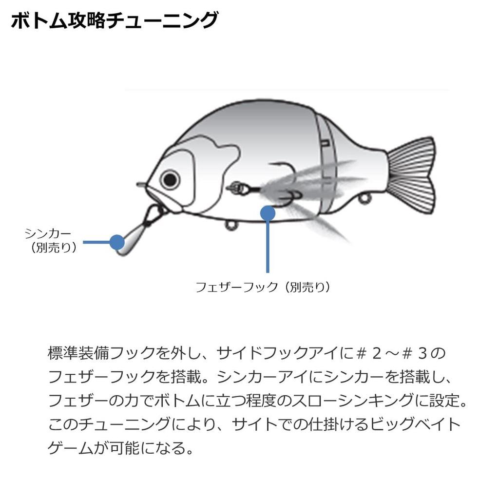 DAIWA Bass Lure Gradical 147F Adel Green Gill